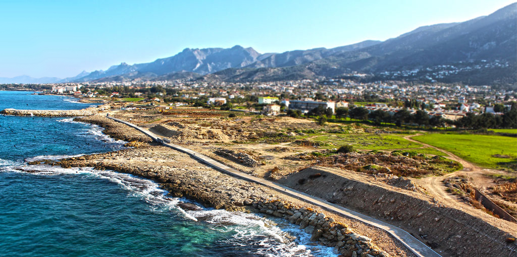 Lapida coastline & the Kyrenia mountain range